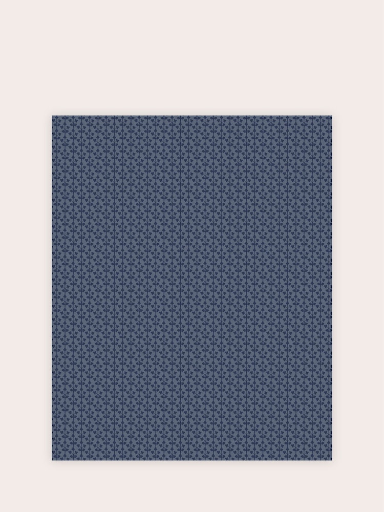 Laura Ashley Midnight Blue Seaham A4 Wallpaper Sample - Image 2 of 2