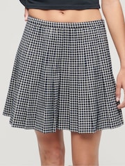 Superdry Blue Vintage Womens Pleated Mini Skirt - Image 1 of 4