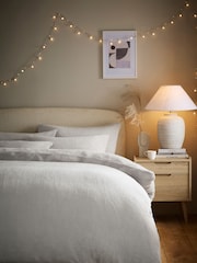 Natural Oyster Casual Boucle Matson Upholstered Bed Bed Frame - Image 2 of 9
