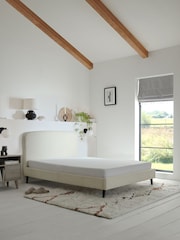 Natural Oyster Casual Boucle Matson Upholstered Bed Bed Frame - Image 6 of 9