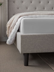 Wool Blend Natural Stone Grayson Upholstered Bed Frame - Image 6 of 8