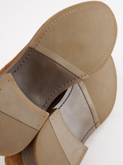 Tan Brown Suede Derby Shoes - Image 4 of 7
