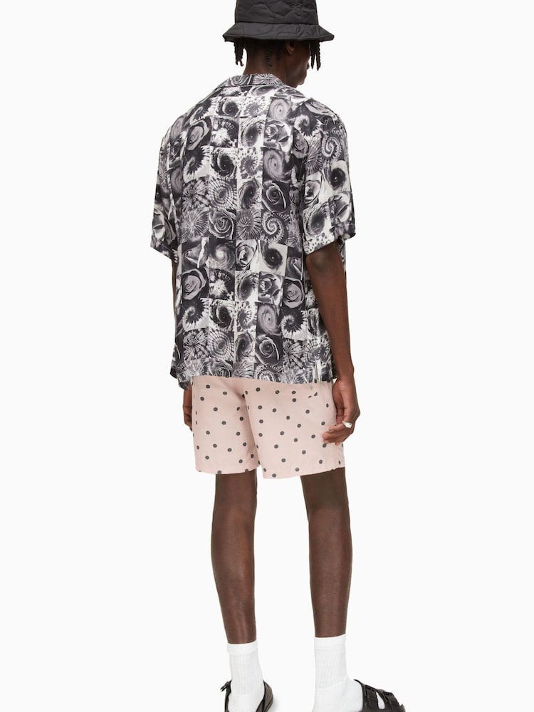 AllSaints Natural Bones Swim Shorts - Image 2 of 7