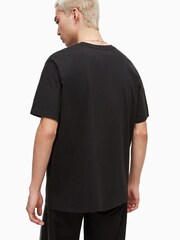 AllSaints Black Andromeda Short Sleeves 100% Cotton Crew T-Shirt - Image 2 of 5
