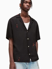 AllSaints Black Cherry Bomb Shirt - Image 1 of 6