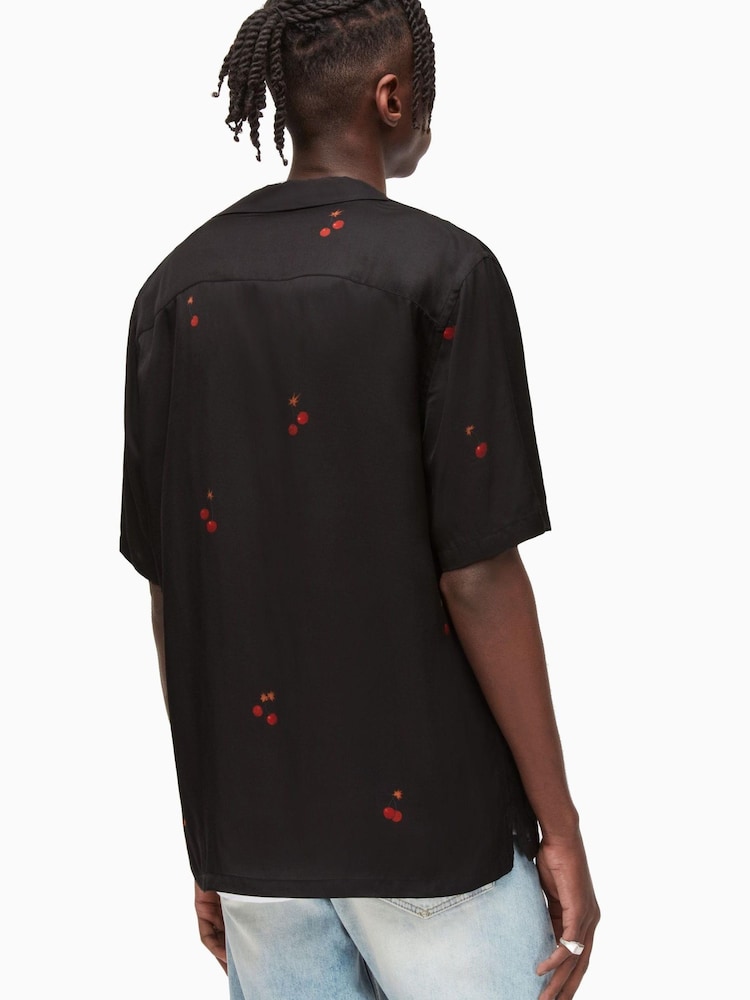AllSaints Black Cherry Bomb Shirt - Image 2 of 6