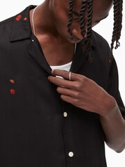 AllSaints Black Cherry Bomb Shirt - Image 5 of 6