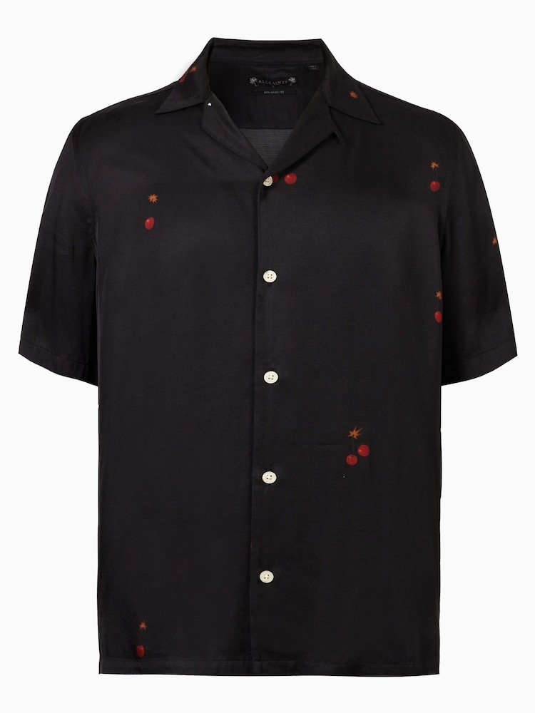 AllSaints Black Cherry Bomb Shirt - Image 6 of 6