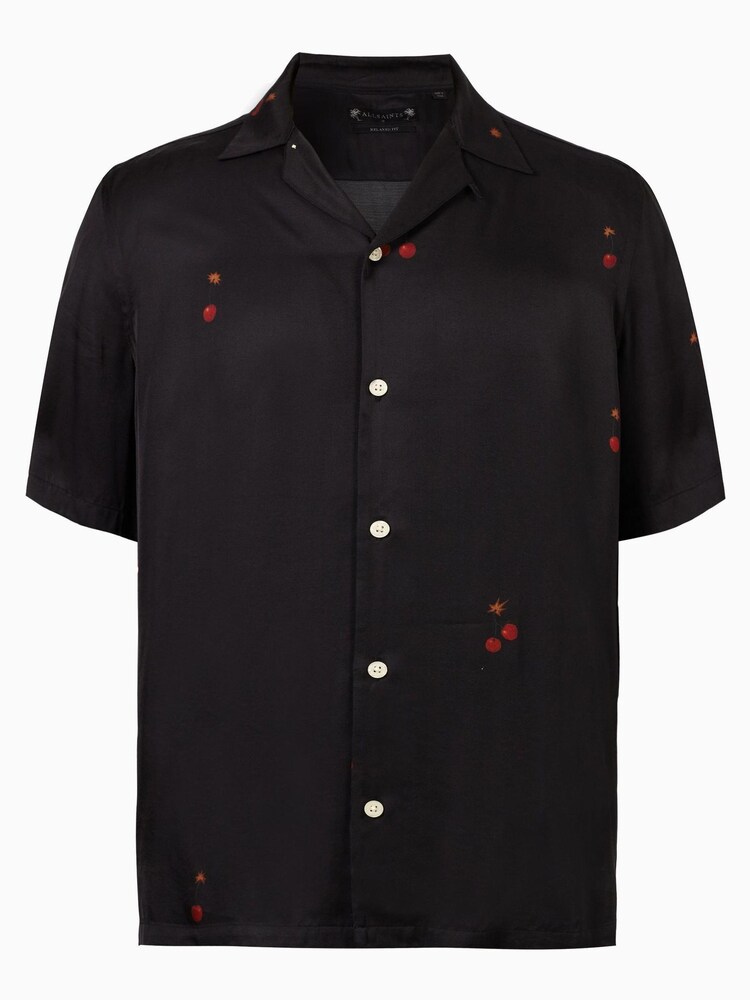 AllSaints Black Cherry Bomb Shirt - Image 6 of 6 AllSaints Black Cherry Bomb Shirt - Image 6 of 6