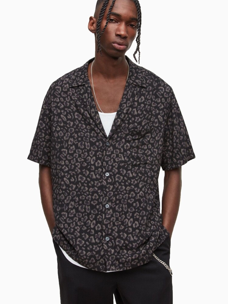 AllSaints Black Hyo Shirt - Image 1 of 6