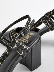 Monochrome Forever Comfort® Square Toe Slingback Block Heel Shoes - Image 9 of 12