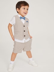 Baker by Ted Baker Shirt Waistcoat and Short Set - Image 1 of 9