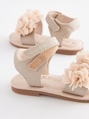 Gold Bridesmaid Collection Corsage Sandals - Image 4 of 5