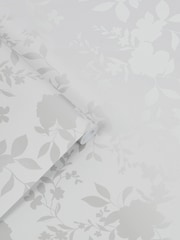 Laura Ashley Silver Westbourne 10M Wallpaper - Image 3 of 4
