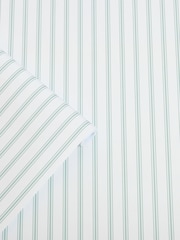 Laura Ashley Sage Farnworth Stripe 10M Wallpaper - Image 3 of 4