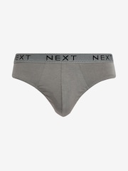 Grey Mixed 4 pack Cotton Rich Briefs - Image 3 of 7