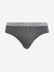 Grey Mixed 4 pack Cotton Rich Briefs - Image 4 of 7