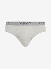 Grey Mixed 4 pack Cotton Rich Briefs - Image 5 of 7
