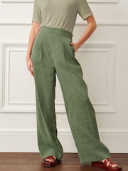 Khaki Green Wide Trousers - Image 2 of 5