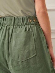 Khaki Green Wide Trousers - Image 4 of 5