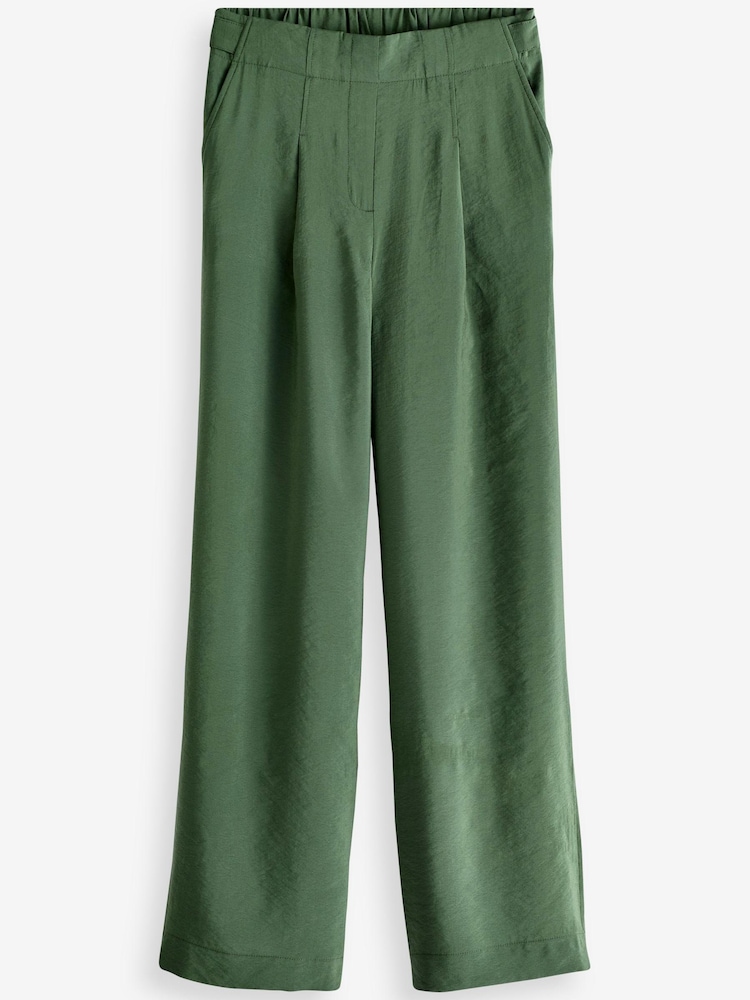 Khaki Green Wide Trousers - Image 5 of 5