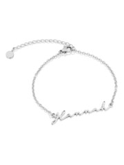 Abbott Lyon Silver Signature Personalised Name Bracelet - Image 1 of 3