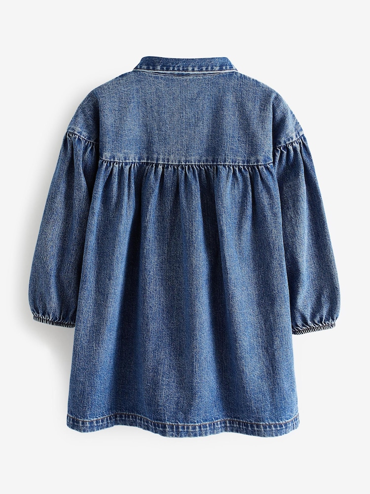 Blue Denim Shirt Dress (3-16yrs) - Image 6 of 6 Blue Denim Shirt Dress (3-16yrs) - Image 6 of 6