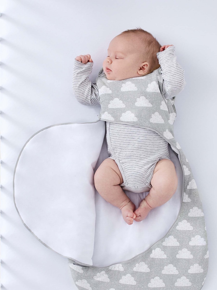 Snuz Grey Kids 2.5 Tog 100% Cotton Sleep Bag - Image 1 of 5