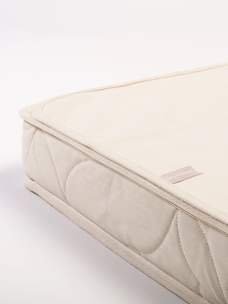 The Little Green Sheep Natural Waterproof Cot Mattress Protector - 60 x 120cm - Image 1 of 5