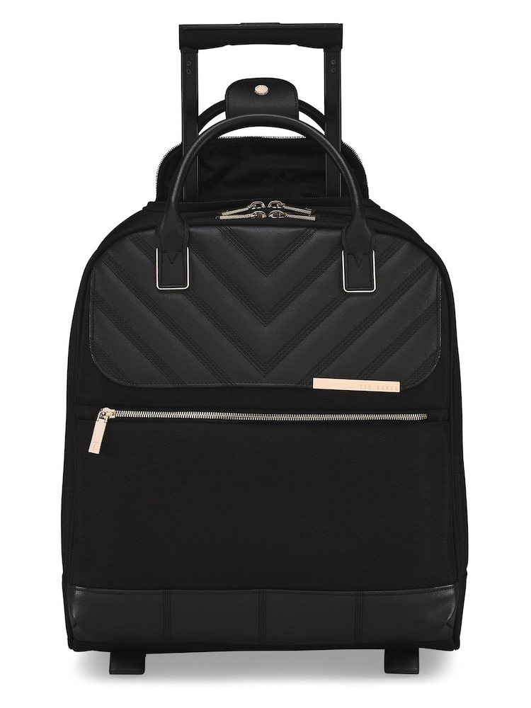 Ted Baker Black Albany Eco Business Trolley Case - Image 1 of 5