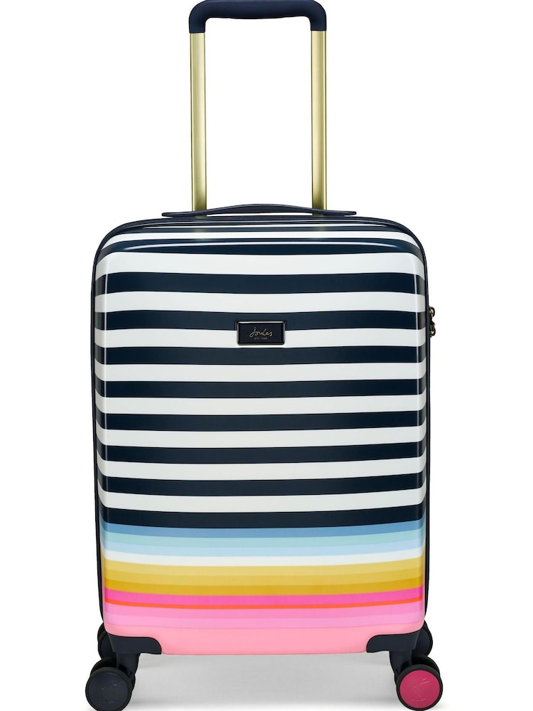 Joules Blue Bright Stripe Luggage - Image 1 of 4