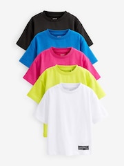 Neon Short Sleeves T-Shirt 5 Pack (3mths-7yrs) - Image 1 of 2