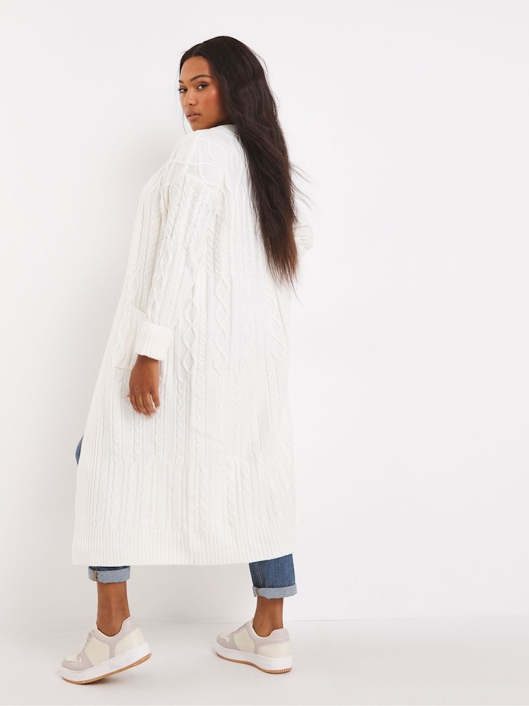 JD Williams cu cablu Maxi Cardigan - Image 2 of 4