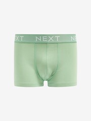 Blue/Green Bamboo Texture Waistband 4 pack Signature Hipster Boxers - Image 2 of 6