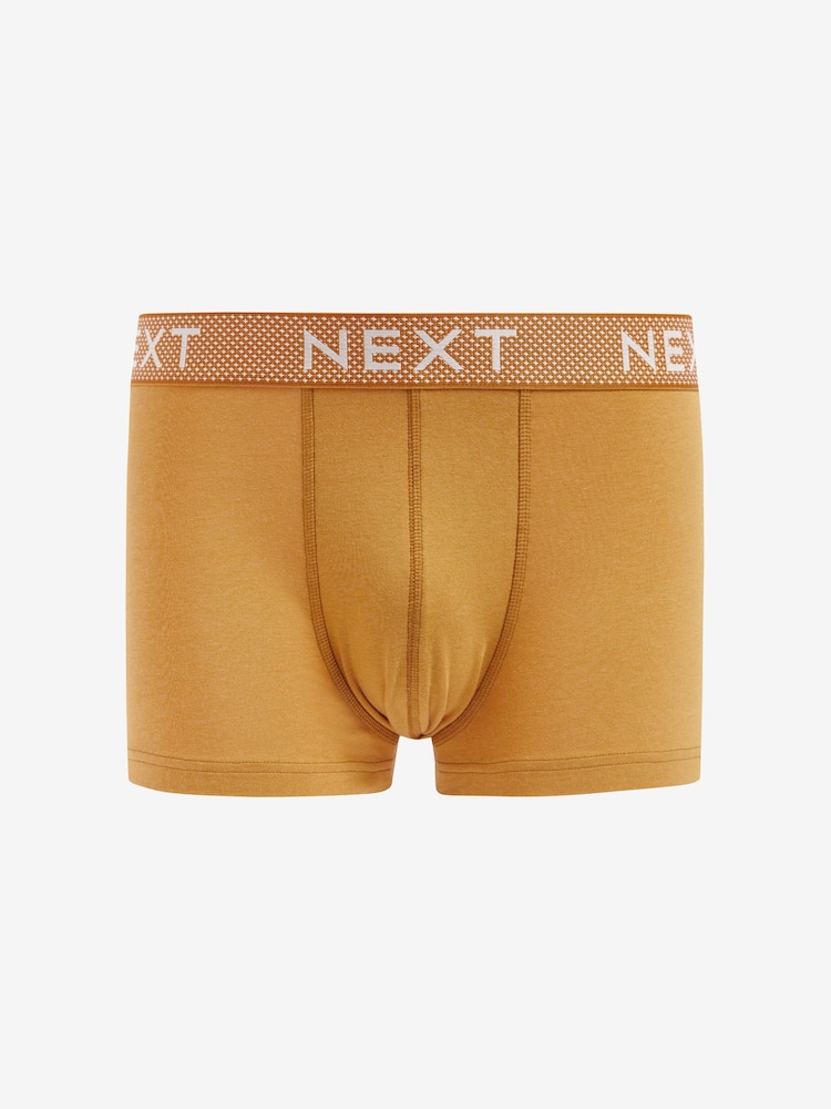 Blue/Green Bamboo Texture Waistband 4 pack Signature Hipster Boxers - Image 3 of 6