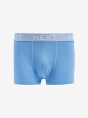 Blue/Green Bamboo Texture Waistband 4 pack Signature Hipster Boxers - Image 4 of 6