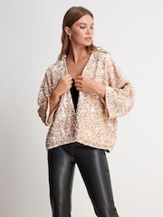 Rose Gold Sequin Jacket - Image 1 of 5