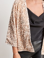 Rose Gold Sequin Jacket - Image 4 of 5
