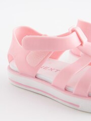 Pink Jelly Fisherman Sandals - Image 4 of 5