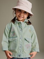 Green Overdye Printed Denim Jacket (3mths-7yrs) - Image 1 of 8