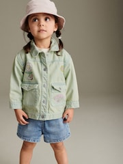 Green Overdye Printed Denim Jacket (3mths-7yrs) - Image 3 of 8