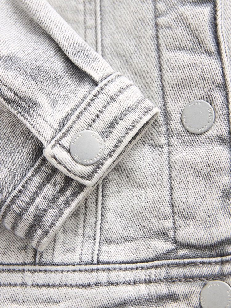 رمادي - Denim Frill Jacket (3mths-7yrs) - صورة 10 من 10