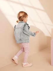 رمادي - Denim Frill Jacket (3mths-7yrs) - صورة 3 من 10