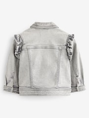 رمادي - Denim Frill Jacket (3mths-7yrs) - صورة 6 من 10