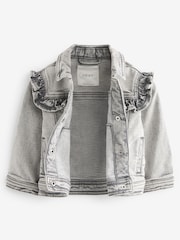 رمادي - Denim Frill Jacket (3mths-7yrs) - صورة 7 من 10
