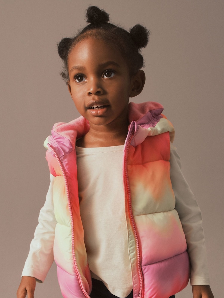 Multi Bright Tye Dye Printed Gilet (3mths-7yrs) - Image 1 of 9