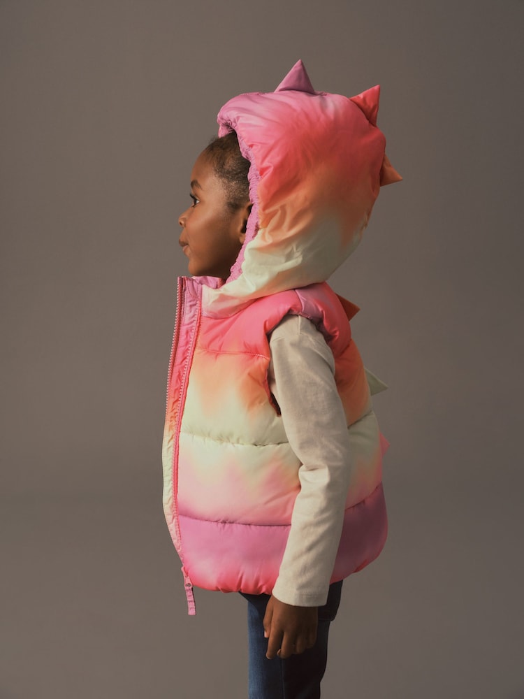 Multi Bright Tye Dye Printed Gilet (3mths-7yrs) - Image 2 of 9