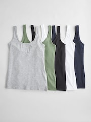 Multicolor - Pack de 5 camiseta con tirantes gruesos - Imagen 18 de 19