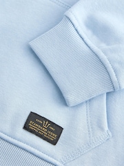 Light Blue Plain Jersey Hoodie (3-16yrs) - Image 3 of 3