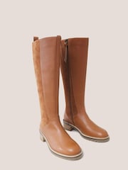 White Stuff Serena Leather Knee High Boots - Image 2 of 3